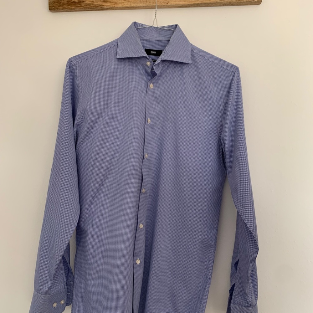 Barrow Dress Shirt Gingham 15 32/33